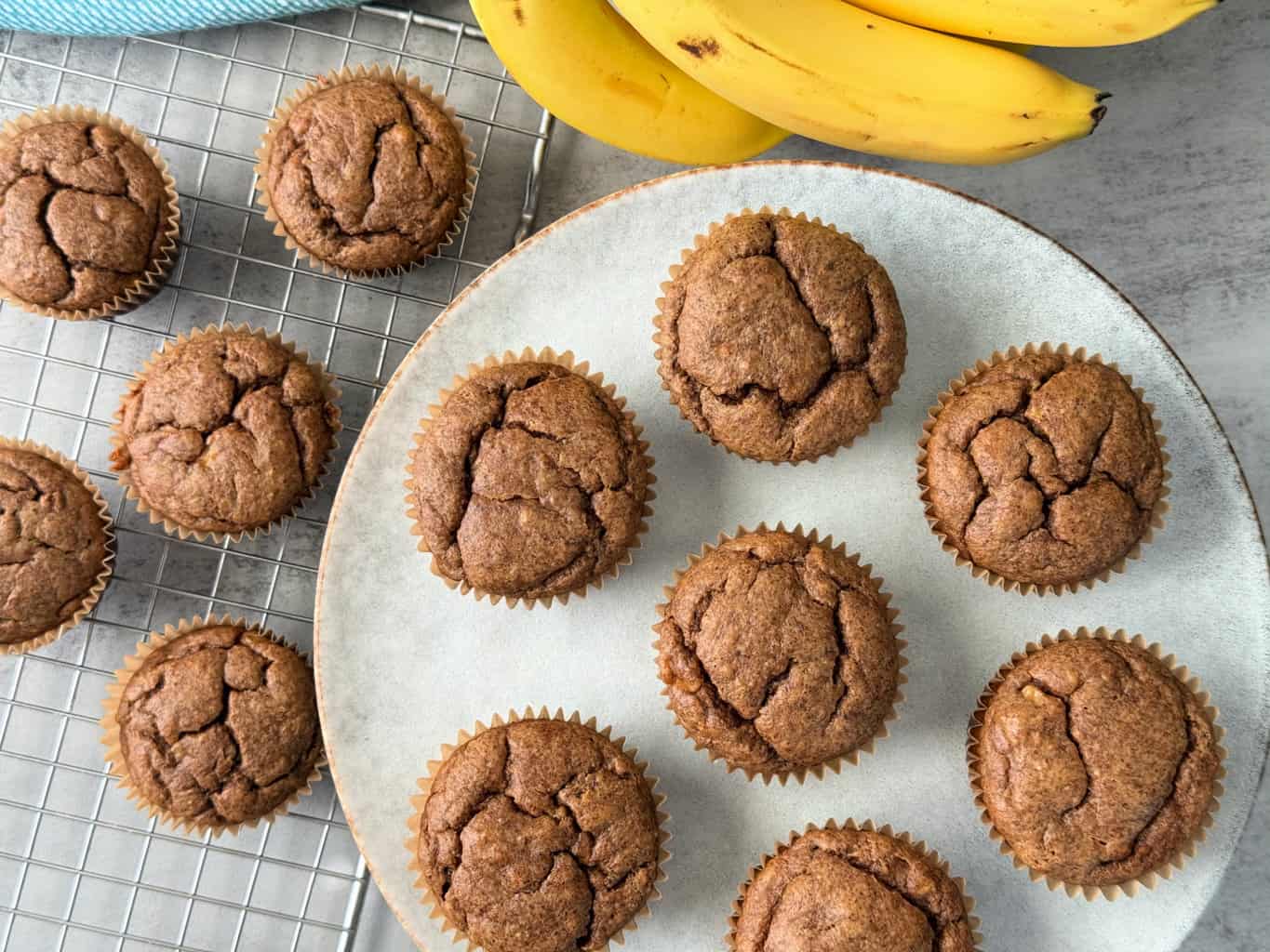 gluten free banana muffins recipe feature image