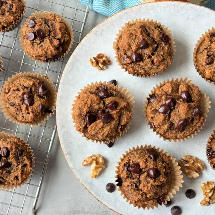 Healthy Chocolate Chip Pumpkin Muffins Recipe