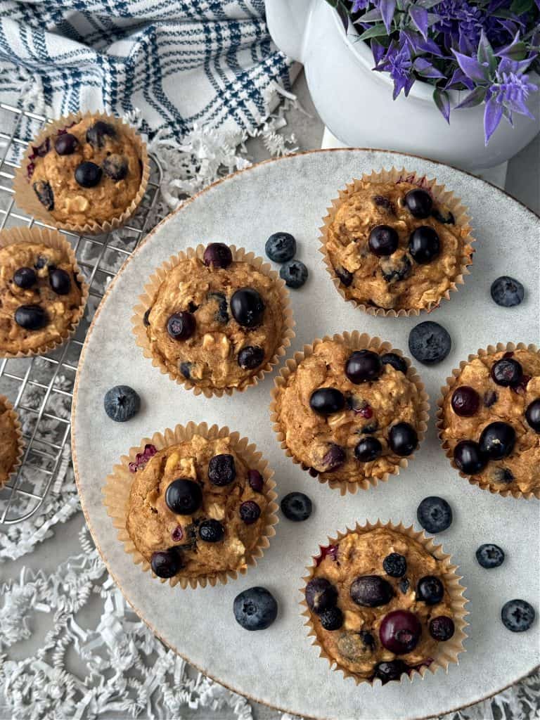 fearure blueberry oat muffins
