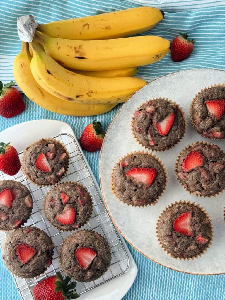 buckwheat flour strawberry banana muffins