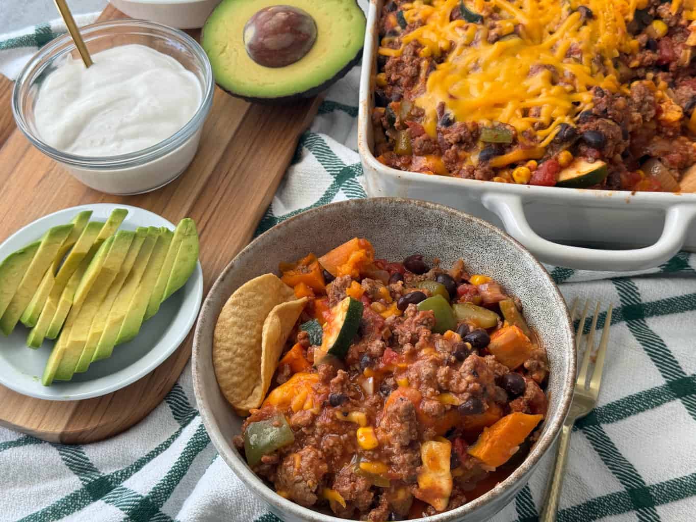 Mexican-ground-beef-casserole-recipe