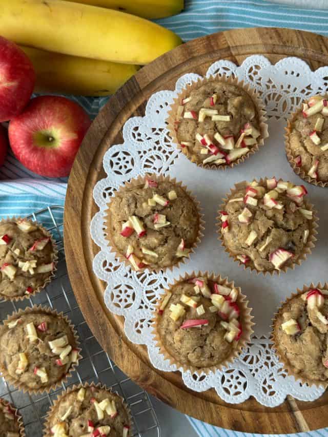 Applesauce Banana Muffins - Healthy Recipe