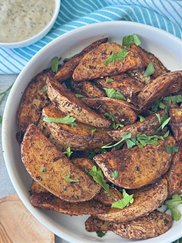 Ninja Foodi Potato Wedges Made in the Air Fryer