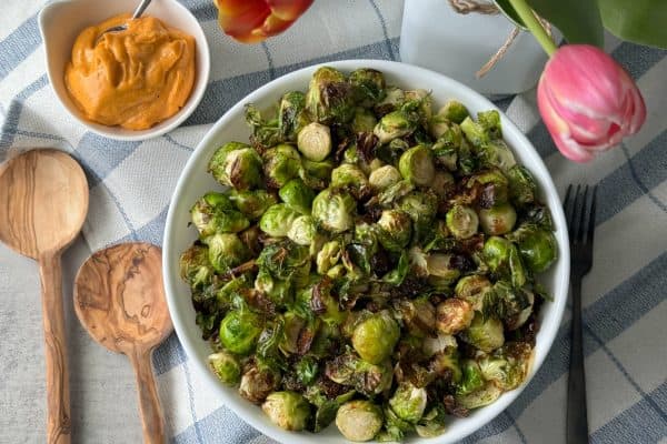 feature air fryer Brussels sprouts