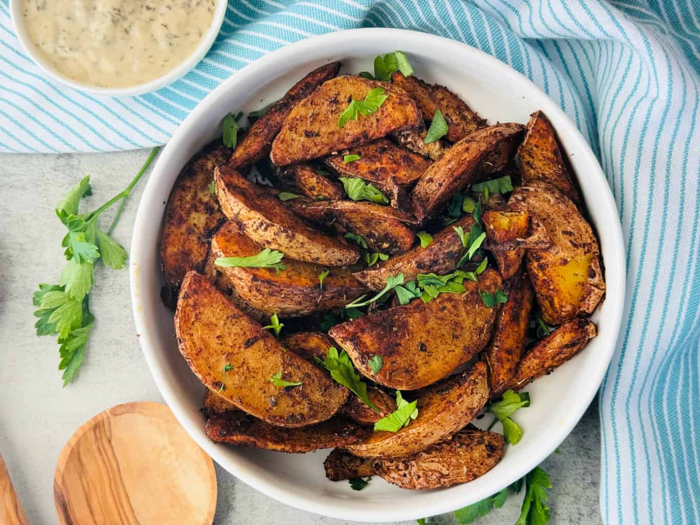 feature Ninja Foodi potato wedges