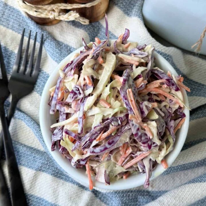 feature simple homemade coleslaw recipe