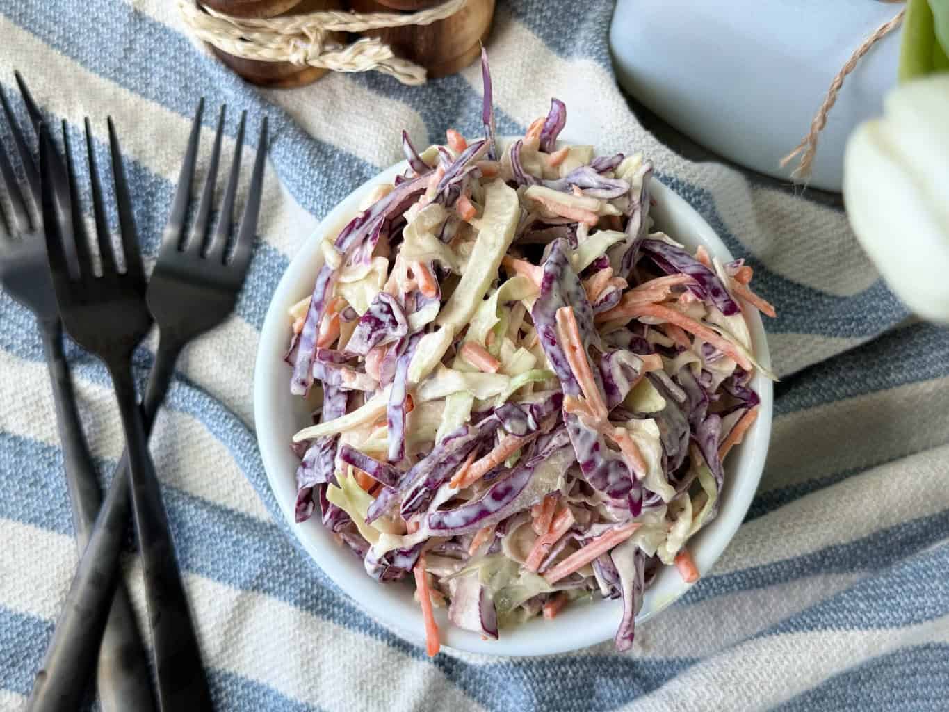 feature simple homemade coleslaw recipe