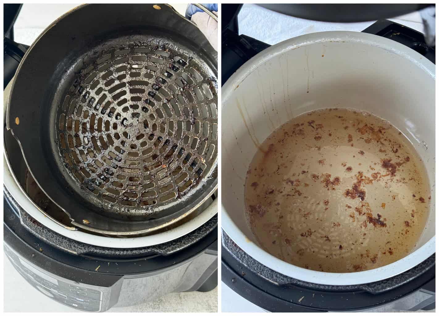 bacon grease in the bottom of the pot