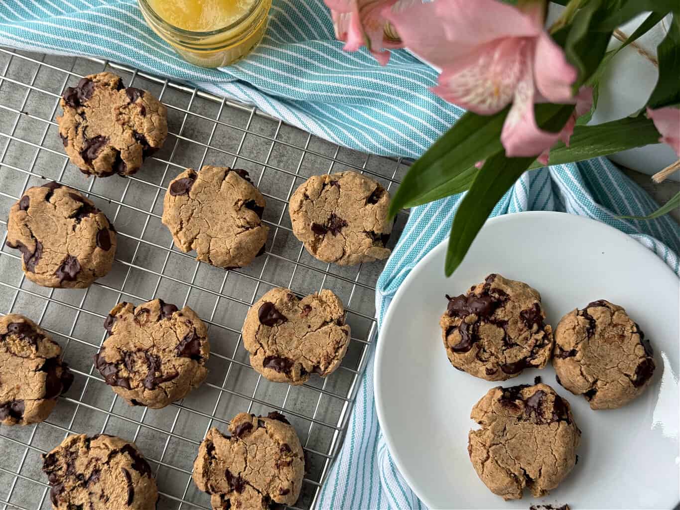 low sugar chocolate chip cookies like biscuits