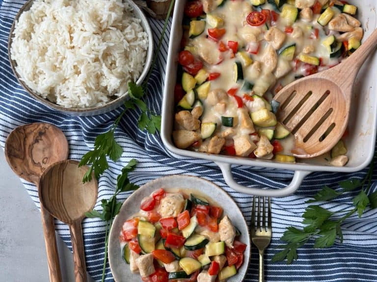 feature healthy chicken zucchini casserole recipe