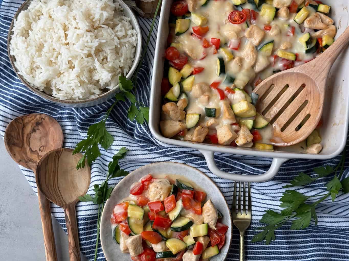 Healthy Low Carb Chicken Zucchini Casserole Recipe
