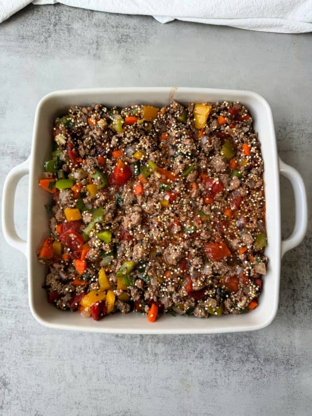 Easy Healthy Beef Casserole Recipe with Quinoa