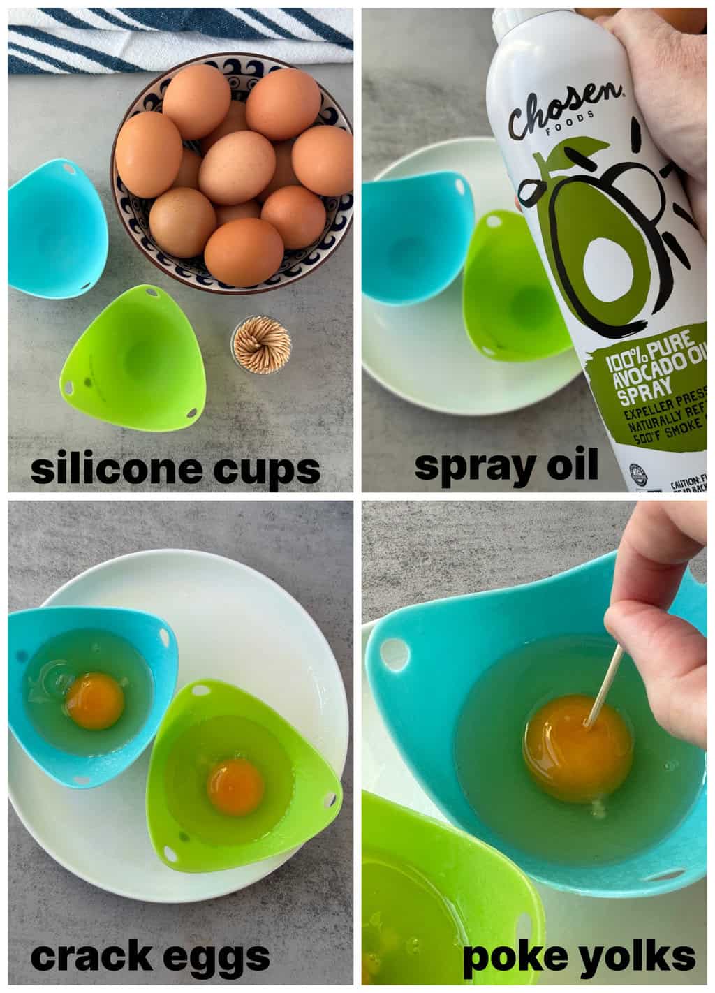 How to Poach Eggs in Silicone Cups in a Microwave