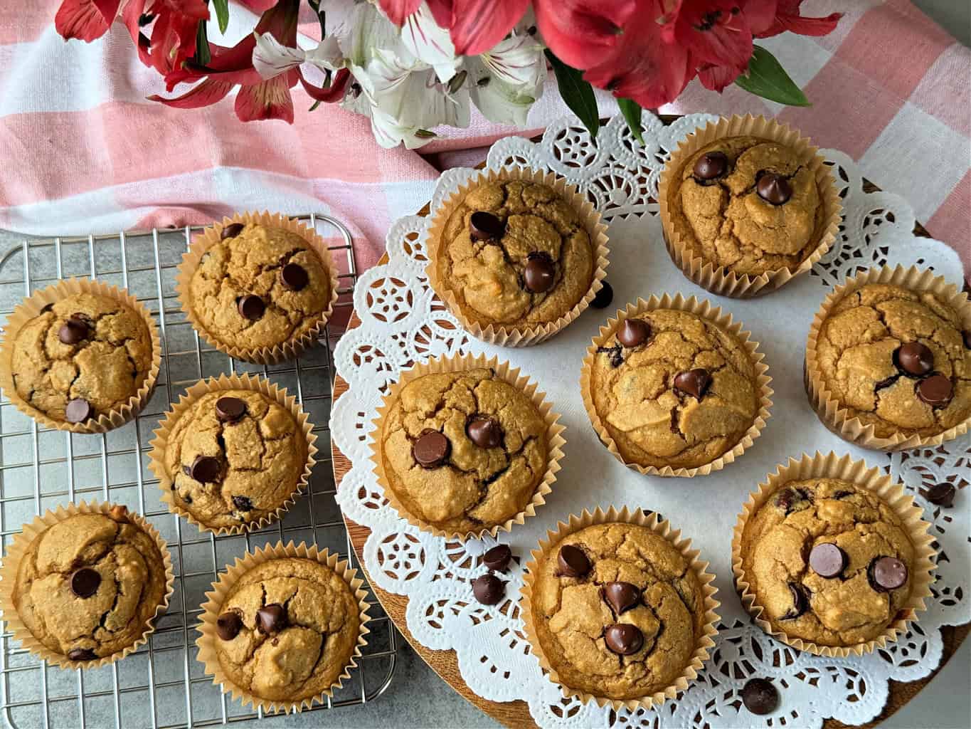 Easy Healthy Chickpea Peanut Butter Muffins Recipe
