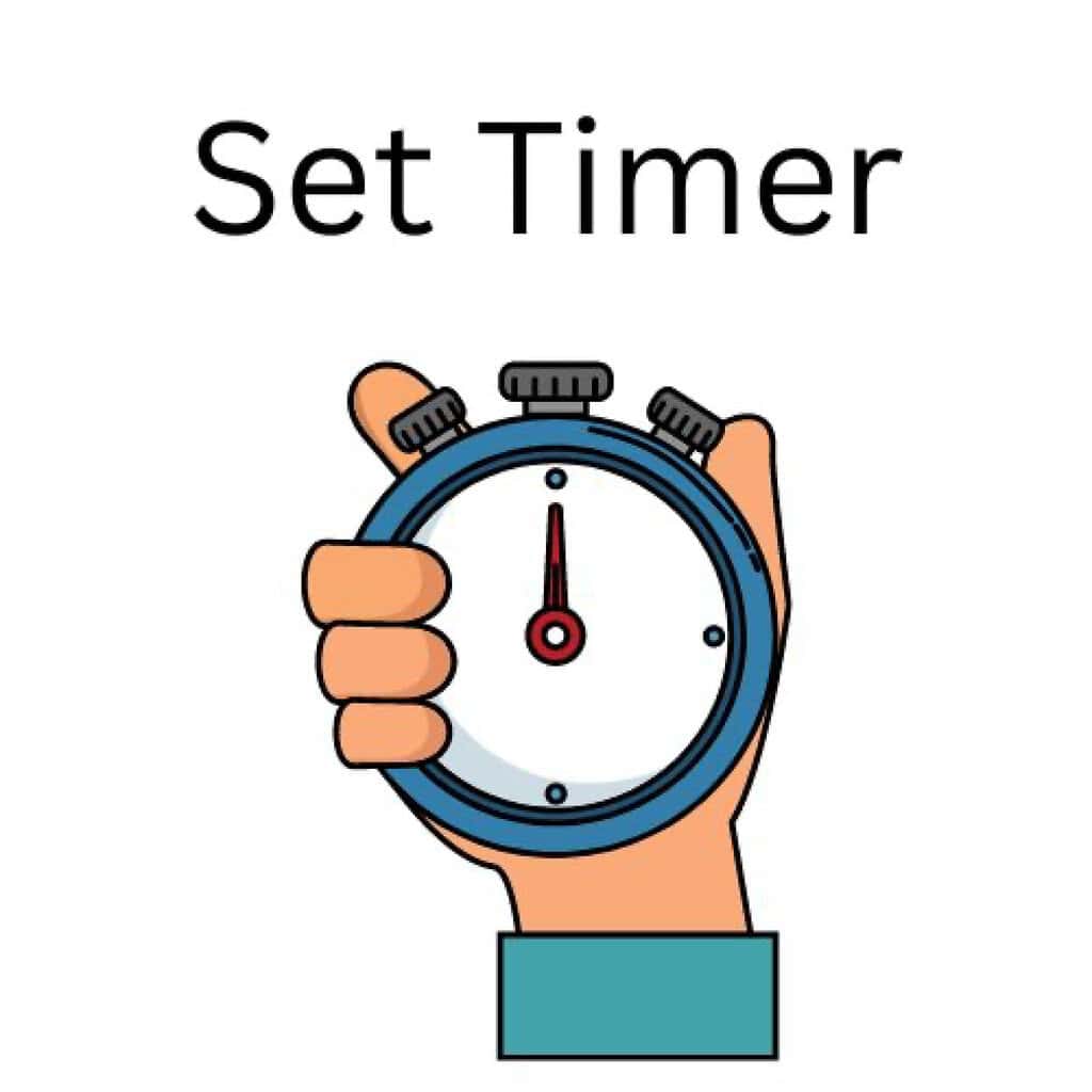set timer clock hand