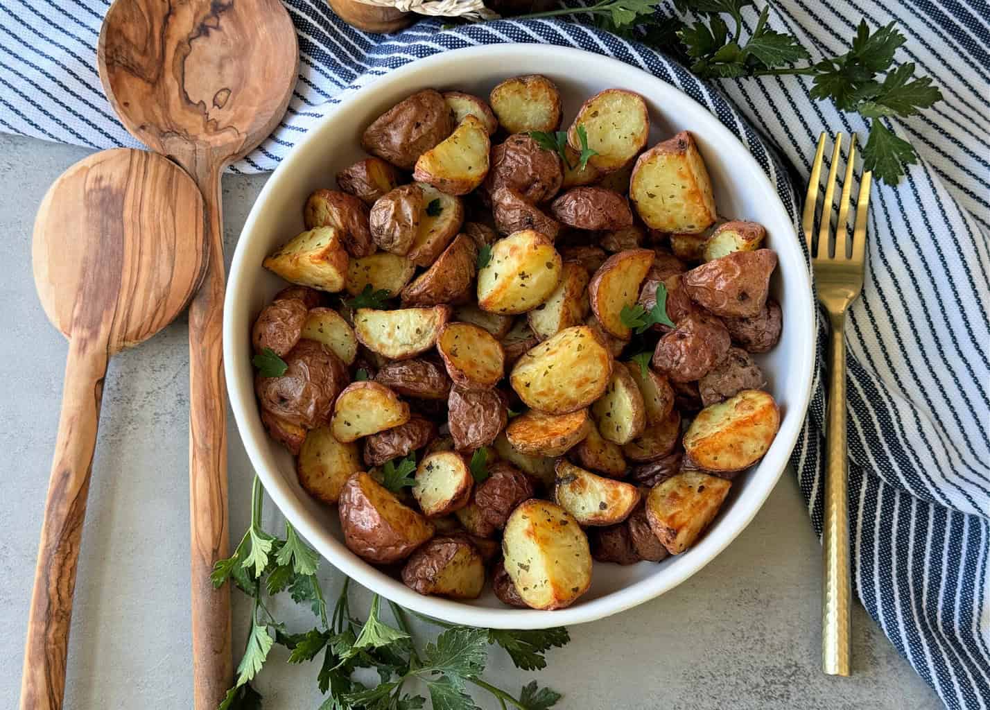 how to make garlic potatoes in air fryer ninja