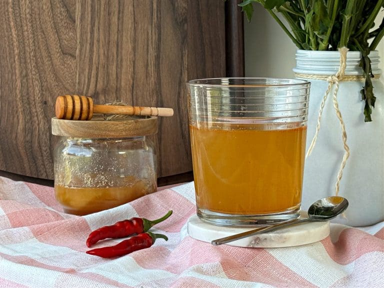 apple cider vinegar with honey and cayenne