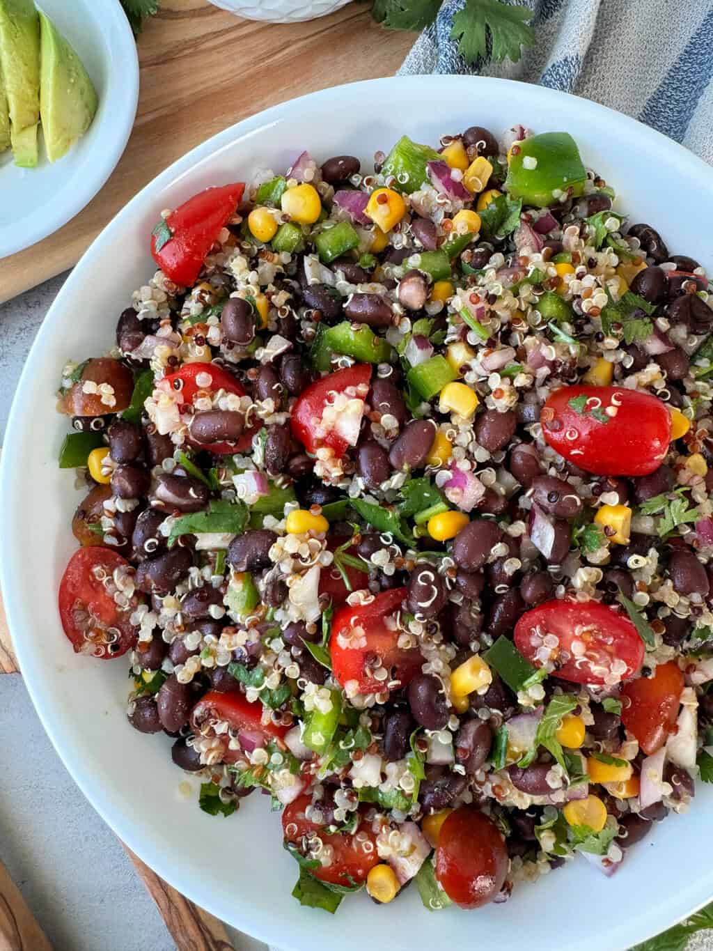 healthy colorful quinoa salad