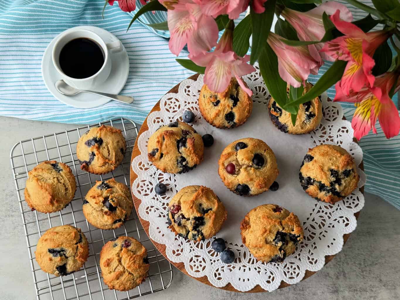Easy Healthy Blueberry Muffin Recipe with Almond Flour