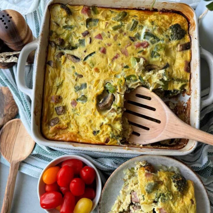 healthy farmers breakfast casserole recipe with ham