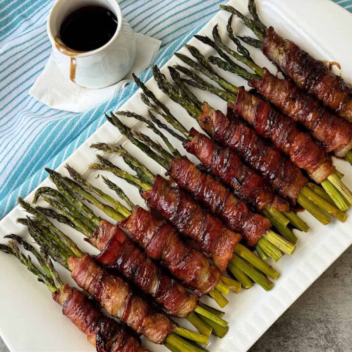Recipe for Bacon Wrapped Asparagus with Balsamic