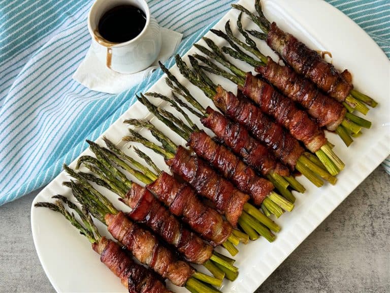Recipe for Bacon Wrapped Asparagus with Balsamic