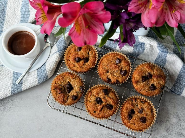 easy healthy chocolate chip muffins