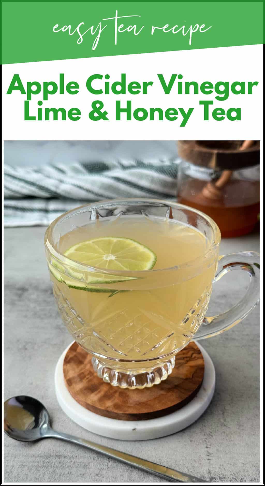 Apple Cider Vinegar Lime and Honey Drink Recipe