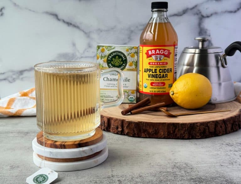 Chamomile Apple Cider Vinegar Lemon Tea with Cinnamon